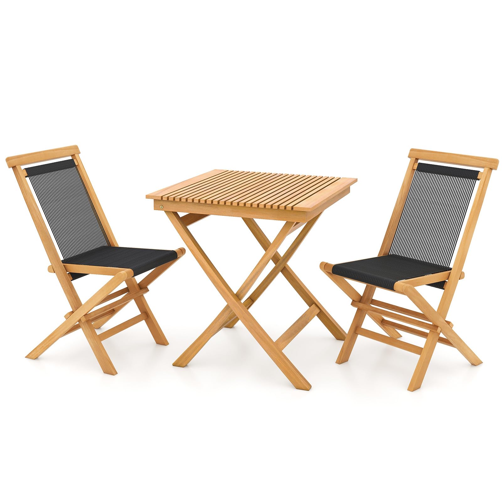 Tangkula 3-Piece Patio Bistro Set